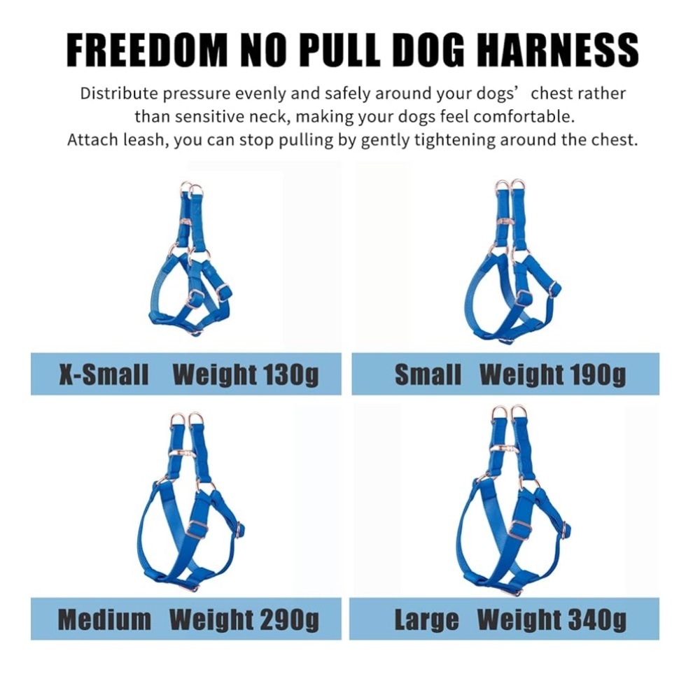 Soft Leather No Pull Dog Harness, Size XS - Picture 9 of 10